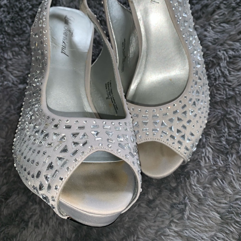 Silver Rhinestone Heels - Picture 2 of 5